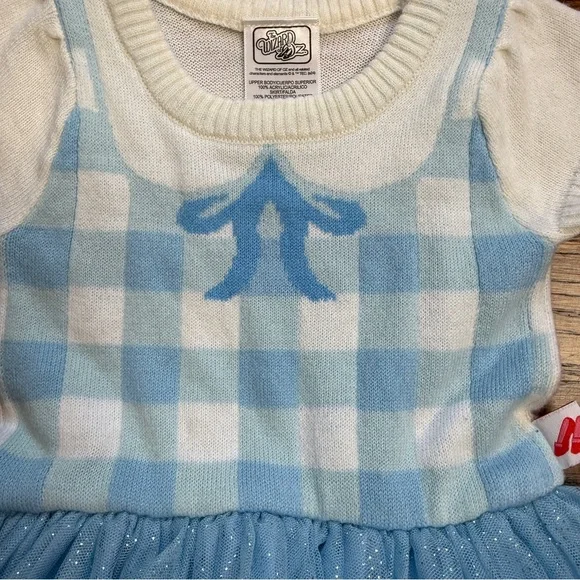 The Wizard of Oz Blue and White Checkered Dorothy Dress with Tulle Skirt 18 Mths - Picture 6 of 13